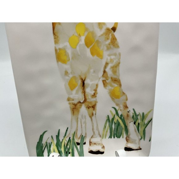 Pier 1 Giraffe Platter What's Up Buttercup Ironstone Bread Appetizers Cheese - Picture 10 of 16